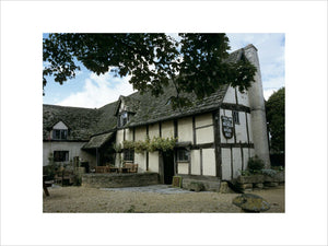 The half-timbered Fleece Inn at Bretforton