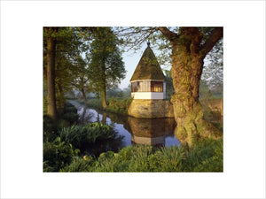 The Memorial Gazebo viewed from across the Moat at Sissinghurst Castle Garden