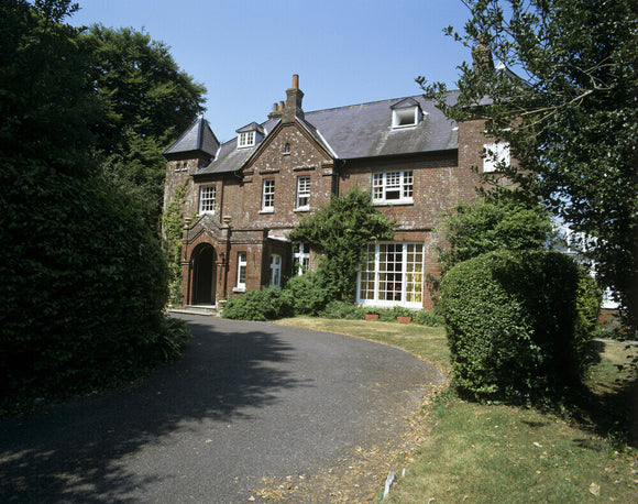 View from drive of Max Gate, Dorchester, the house designed by Thomas Hardy
