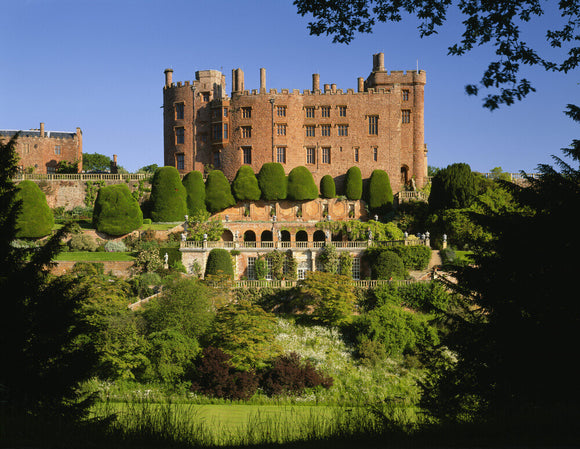 View of Powis Castle from the Wilderness