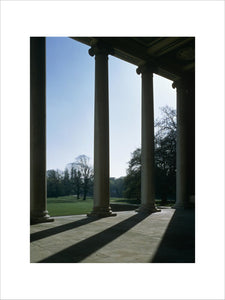 View from under the Portico at Osterly, out over the park