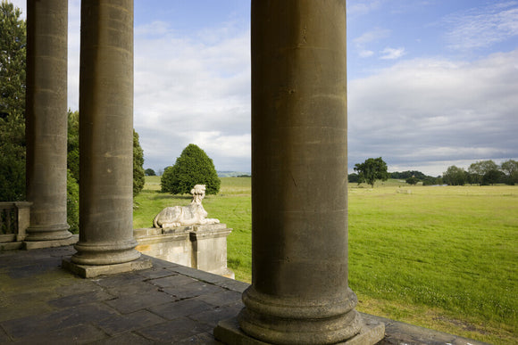 View from the portico of Croome Court