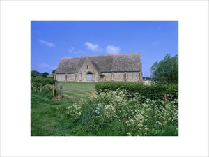 The thirteenth century Cistercian monastic Great Coxwell Barn at Faringdon, Oxfordshire