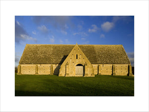 The mid-thirteenth century monastic Great Coxwell Barn near Faringdon in Oxfordshire