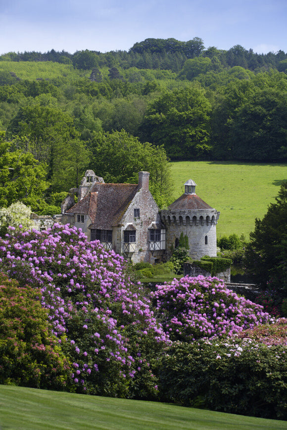 The ruins of the fourteenth-century Scotney Castle, Lamberhurst, Kent