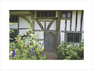 Alfriston Clergy House, a fourteenth-century Wealden hall house in a cottage style garden in East Sussex