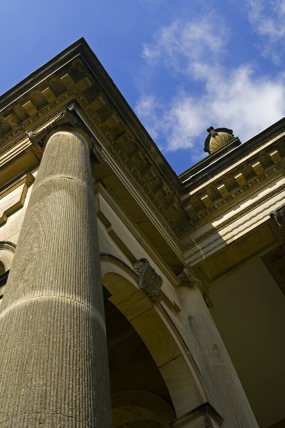 Architectural detail on the Palladian Chapel at Gibside, Newcastle upon Tyne