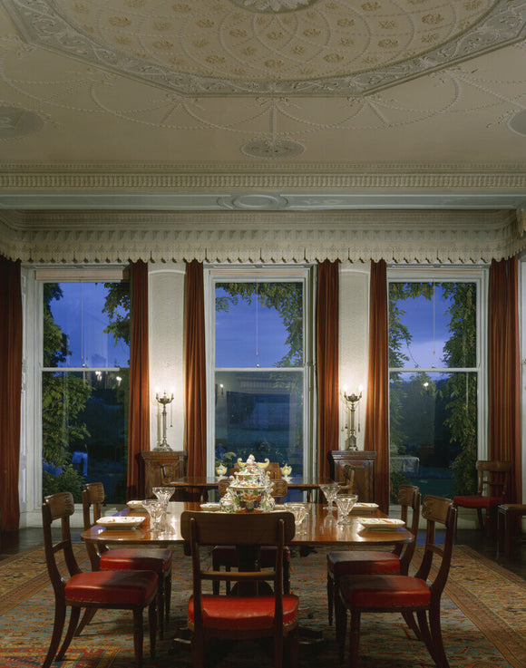 View towards Dining Room windows at Ormesby Hall