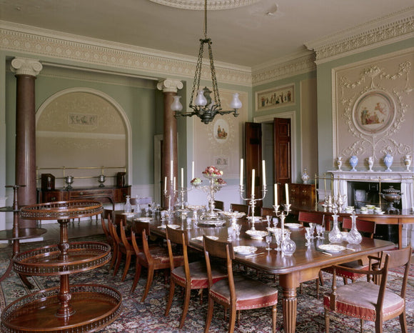 View of the Dining Room at Calke Abbey