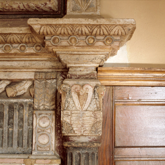 Barrington Court - Detail of the fireplace in the Master Bedroom