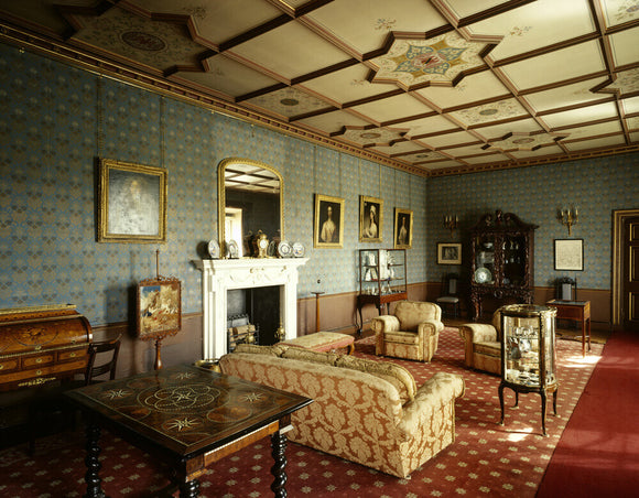 View of the Old Drawing Room at Oxburgh Hall