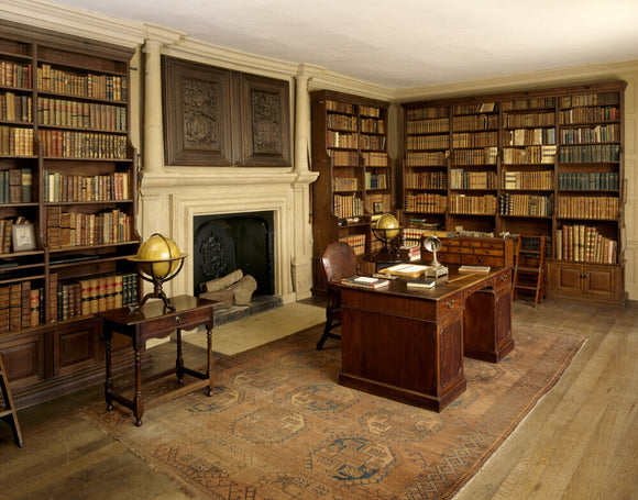 View of the Book Room at Canons Ashby