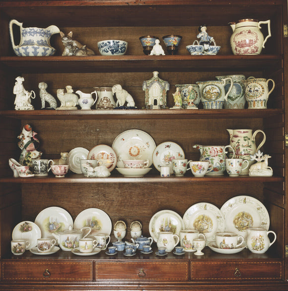 China in the Sitting Room cabinet at Hill Top
