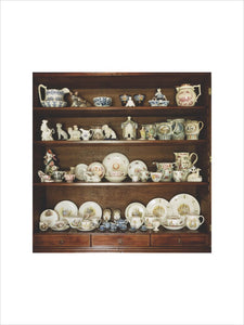 China in the Sitting Room cabinet at Hill Top