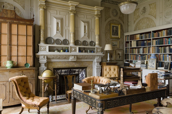 The Study in the new house at Scotney