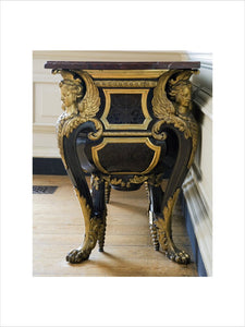 Boulle commode in the Carved Room at Petworth House, West Sussex