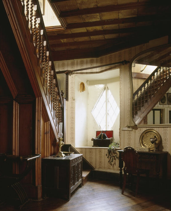 View of the Hall from Octagon door towards staircase and front window
