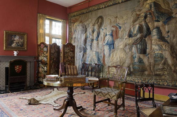 The Tapestry Dressing Room at Coughton Court, Warwickshire