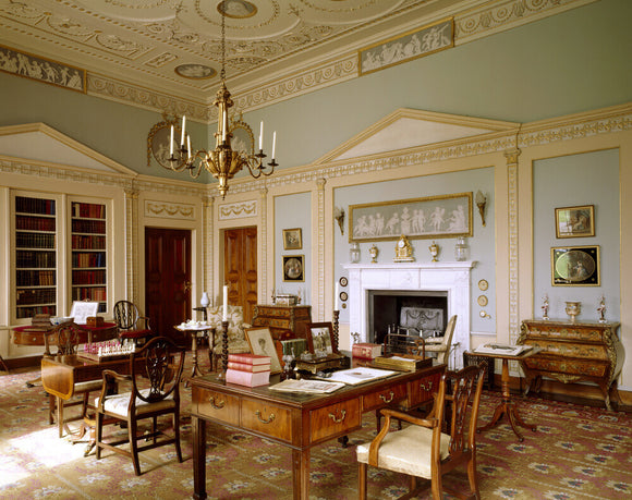 A view across the Library at Berrington Hall