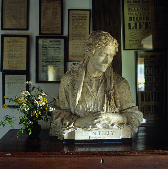 Bust of Ellen Terry, at Smallhythe, the farmhouse home she acquired in 1899