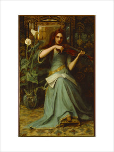 Girl with a Violin by Henry Harewood Robinson (1884-1896)