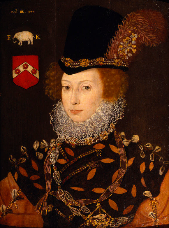 Elizabeth Knollys, Lady Leighton, attributed to George Gower (c.1540-1596)