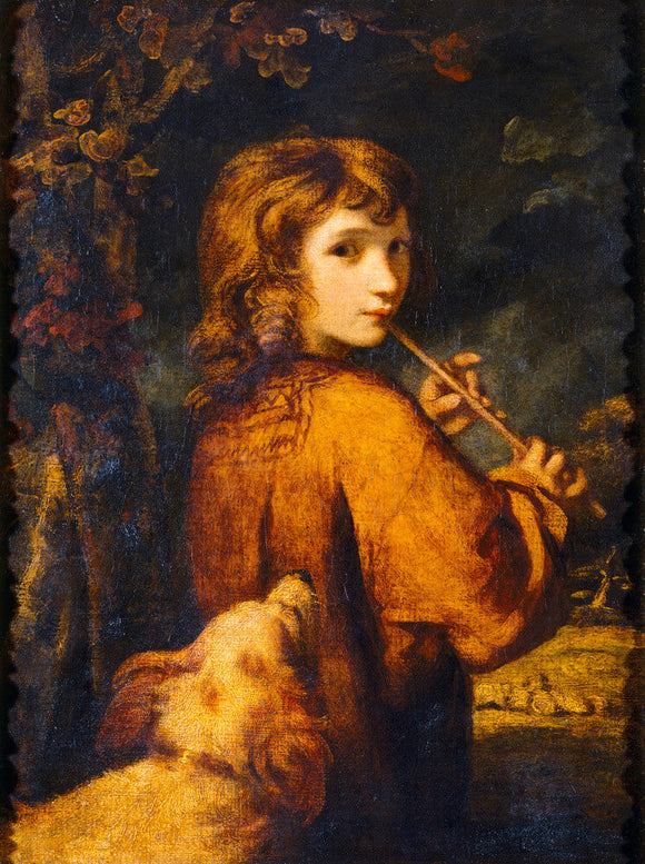 Piping Shepherd Boy by Sir Joshua Reynolds (1723-92)